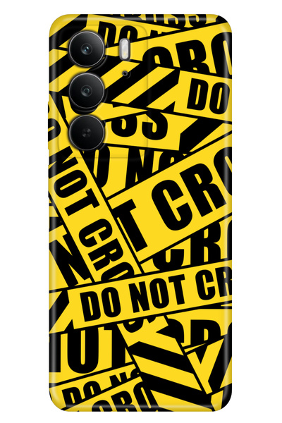 realme C75 (Rmx3941) Case Colorful Silicone Printed Tpu Cross Police