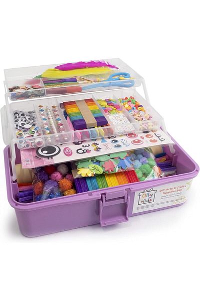 Yelajoy Kids Arts and Crafts Supplies Set, DIY, Perfect for Toddlers, School Projects and Homeschool
