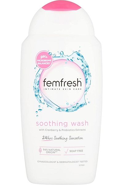 Femfresh Ultimate Care Soothing Wash - Intimate Daily Feminine Hygiene Shower Gel Cleanser – Ph Ba