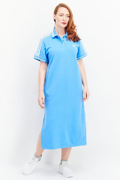 adidas Originals X Thebe Magugu Women Sportswear Fit Outdoor Midi Dress, Blue