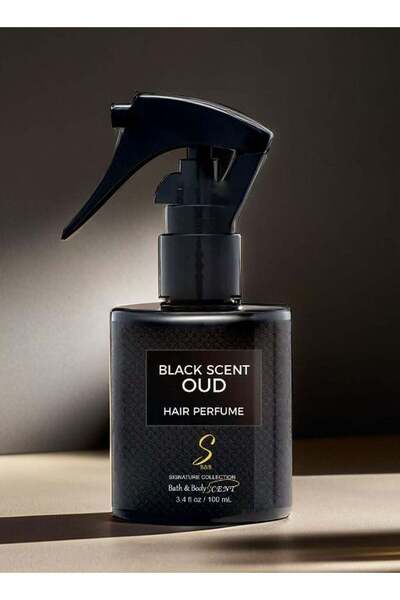bath body Scent بخاخ شعر برائحة العود الأسود 100 مل
