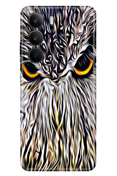 realme C75 (Rmx3941) Case Decorative Silicone Printed Cover Owl Noble