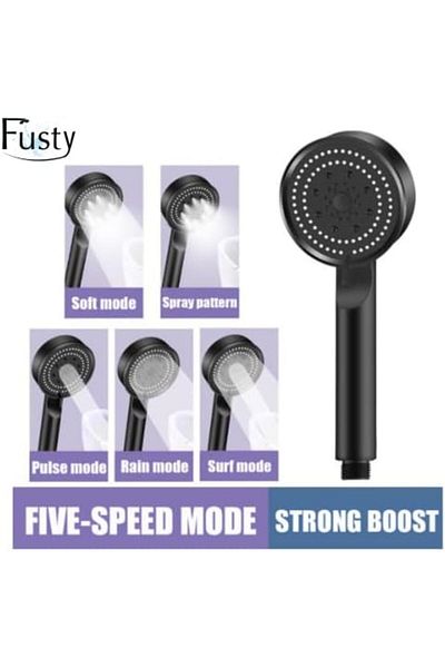 STOREMAX Ezg Glee Turbo Series 5-Function Shower Head - High Pressure Quality Hand Shower (3 Colors