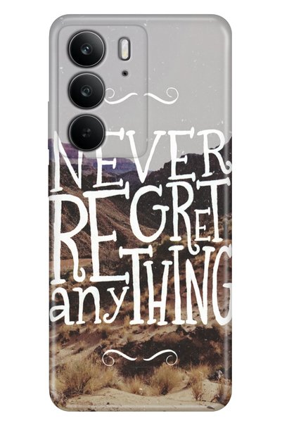 realme C75 (Rmx3941) Case Decorative Silicone Printed Cover Never