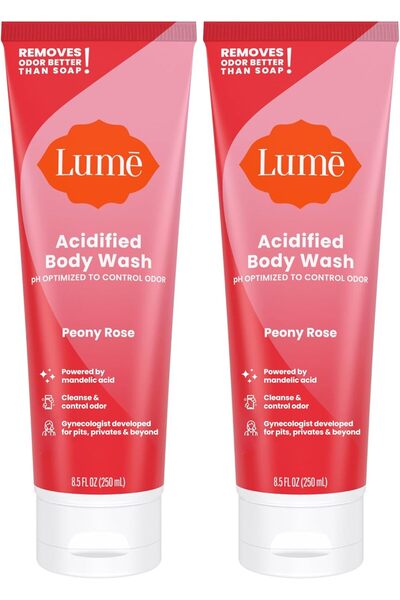 Lume غسول الجسم الحمضي - التحكم في الرائحة لمدة 24 ساعة - يزيل الرائحة بشكل أ...