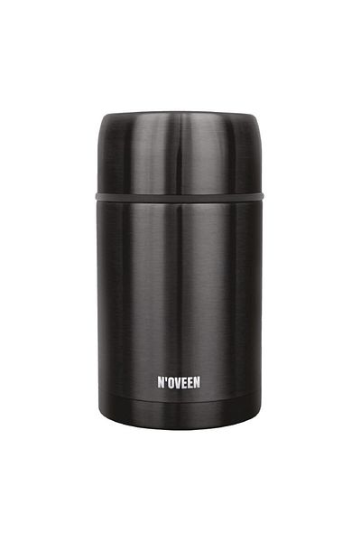 Noveen Thermos for soup/food NOVEEN TB955 800ml, Double wall, Stainless steel, Carrying case, Black
