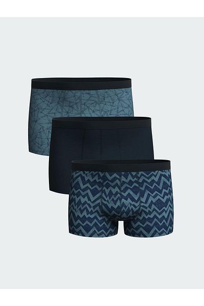 LC Waikiki Set de 3 boxeri flexibili pentru bărbați din bumbac de formă standard