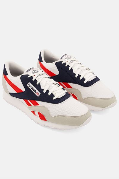 Reebok حذاء جري رجالي من النايلون برباط، متعدد الألوان