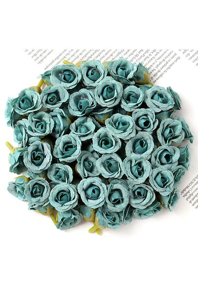 Choice 20Pcs 4 20Pcs 2cm Mini Rose Artificial Flowers Heads For Home Decor Wedding Decoration Fake Flowers