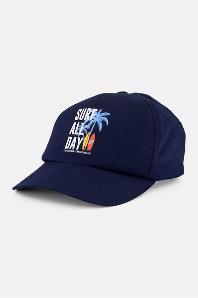 DeFacto Women Printed Adjustable Cap, Navy