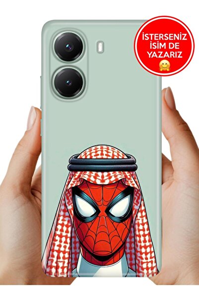 POCO X7 Pro Kılıf Uv Baskı Temalı Silikon Arabic Spider