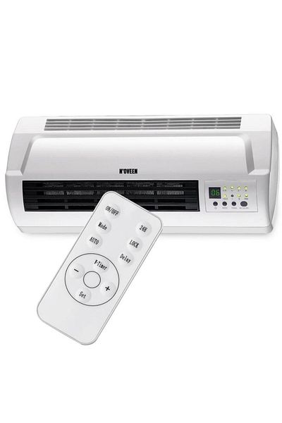 Noveen Aeroterma de perete Noveen HC2000, 2000 W, afisaj LED si termostat, element de incalzire PTC (Alb)