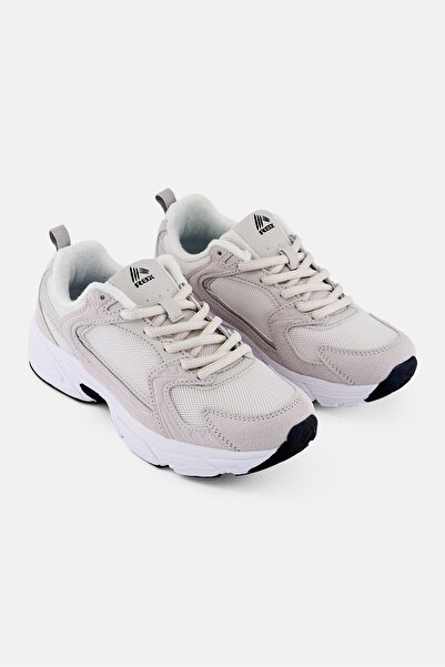 RBX حذاء نسائي خارجي برباط وشعار العلامة التجارية، رمادي فاتح