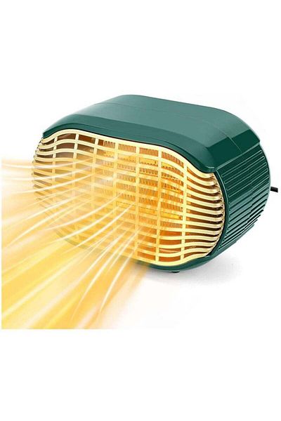 fulina Portable space heater,800W,PTC ceramic heating,two wind speeds,low noise,for office and home,green