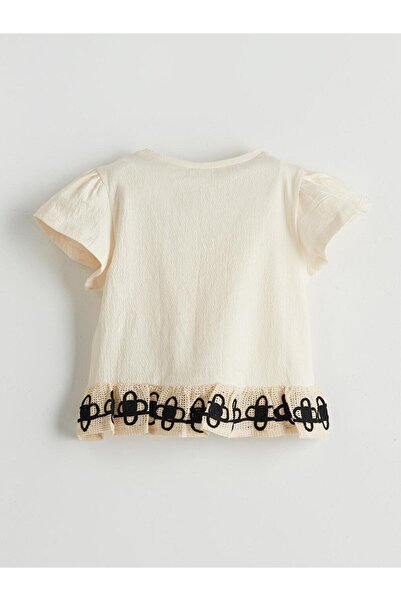 LC Waikiki Crew Neck Embroidered Baby Girl T-Shirt (S5)