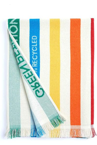 Mu Art Ahşap Mrt Petition 100% Recycled Beach Towel (100 X 180 Cm, Viva) Art 871301