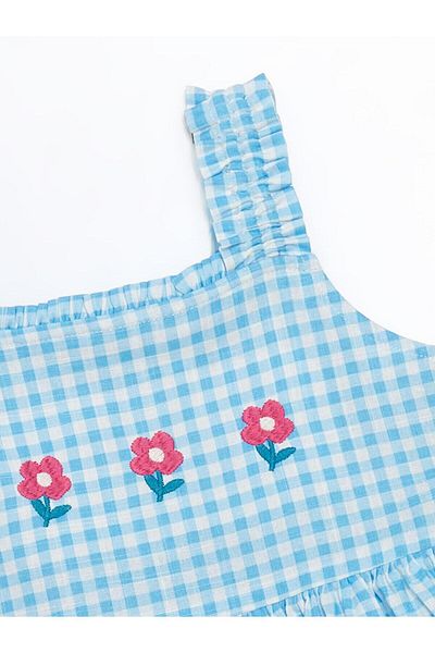 LC Waikiki Rochie de in pentru fete cu guler pătrat
