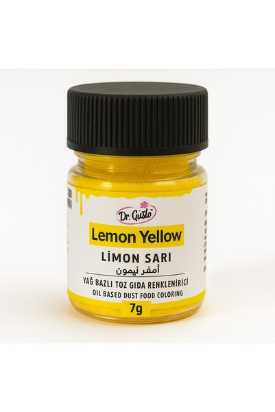 Dr. Gusto Yağ Bazlı Toz Gıda Boyası 7 gr Limon Sarı