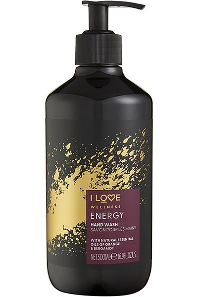 I Love Wellness Energy Hand Wash - Hydrating Hand Soap with Essential Oils - Naturally Fragranced wi