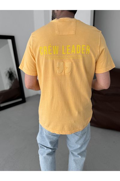 BYBASICMAN Melon Washed Crew Printed Oversize T-Shirt Yp-5039