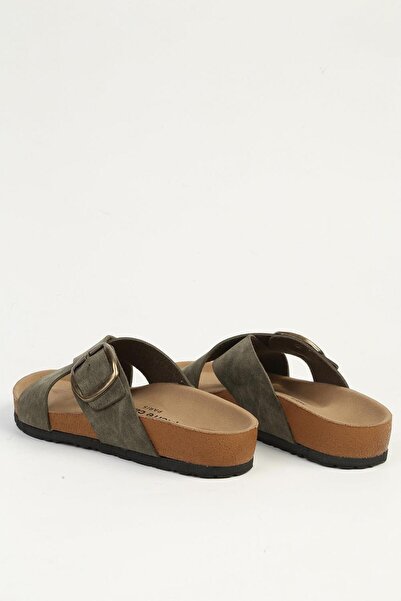 Pierre Cardin Khaki Women's Slippers Pc-7549