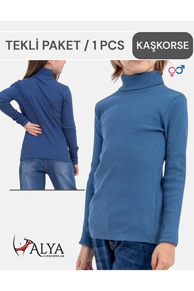 ALYA UNDERWEAR Turtleneck Cotton Twill Children's Camisole Unisex Body