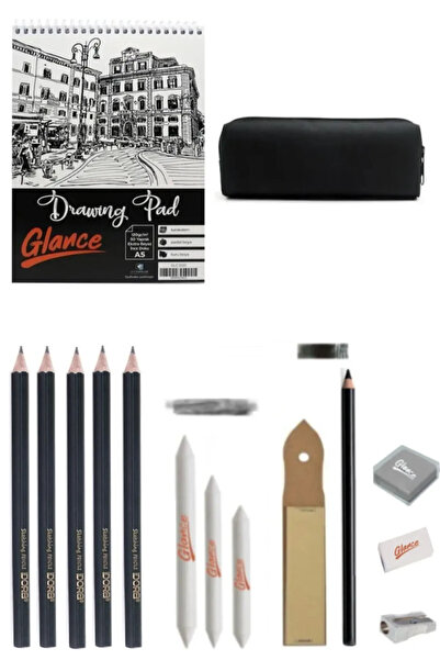 arttone مجموعة رسم إيدورا للرسم المتدرج مكونة من 15 قطعة