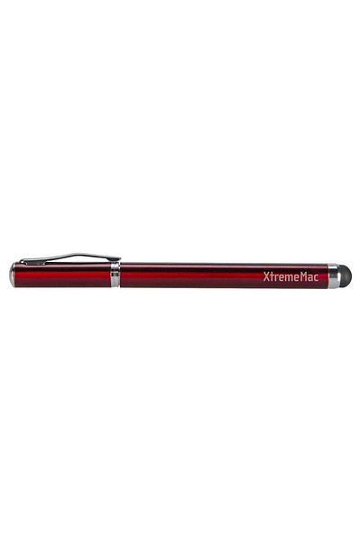 XtremeMac 2-In-1 Touch Screen Stylus Pen Red/Silver