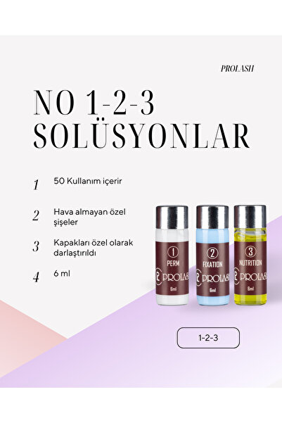Prolash Kirpik Lifting Seti 1 Nolu Kıvırıcı & 2 Nolu Sabitleyici & 3 Nolu Nut...