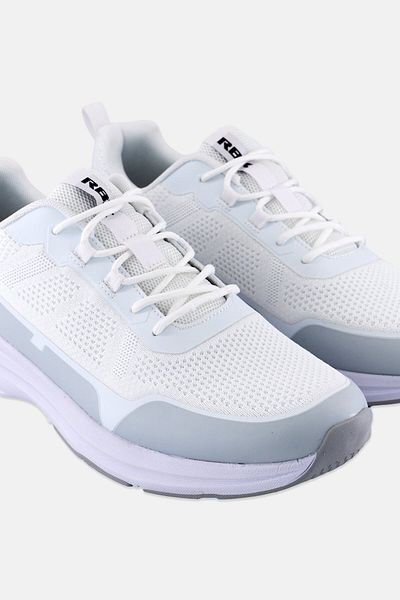 RBX Men Brand Logo Lace Up Outdoor Shoes, White