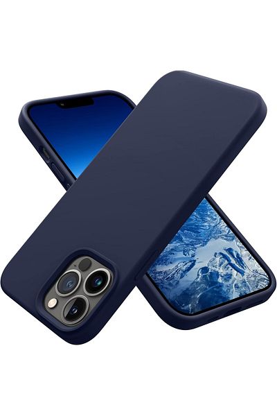 Generic Silicone Case Cover Compatible with iPhone 13 pro max , Ultra Slim Fit with Full Body Protection