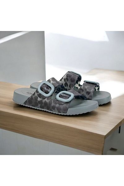 IGOR Habana Leo Green, Women's Slippers, Non-Slip Sole, Adjustable Belt