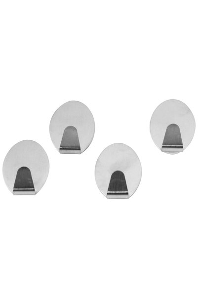 Pedrini S.S.ADHESIVE HOOK OVAL 5X3.5CM,4PCS