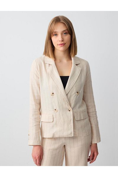 Jimmy Key Stone Long Sleeve Linen Jacket