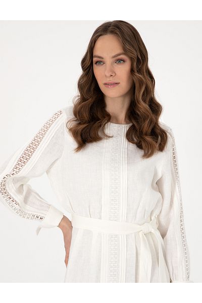 Pierre Cardin White Regular Fit Woven Dress 50301065 -Vr013