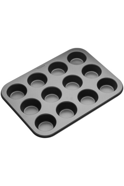 Pedrini صينية خبز المافن الفولاذية 12 بوصة