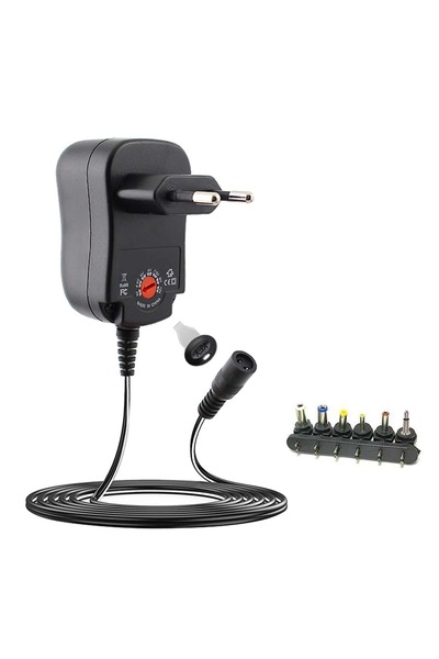 Genel Markalar ADAPTÖR KADEMELİ 6 UÇLU 3V/12V 30W WELLPOWER WP-03123P
