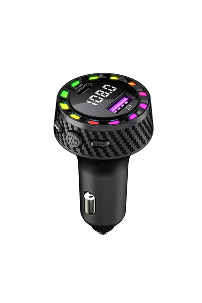 Mega Oto Market Rgb Işıklı 5.3 Bluetoothlu Çakmaklık 30w Usb Type C Hızlı Şar...
