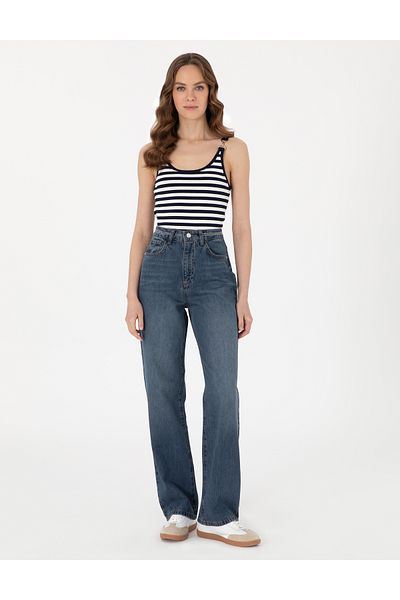 Pierre Cardin Indigo Waist Flare Fit Jean Trousers 50301305-Vr028