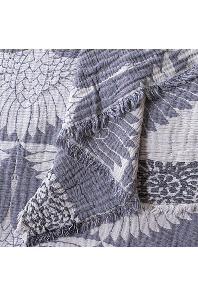 serenıa Linda Gray Muslin Bedspread 240X260 cm