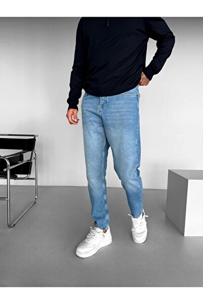 ablukaonline Erkek Boyfriend Fit Jean Pantolon Mavi