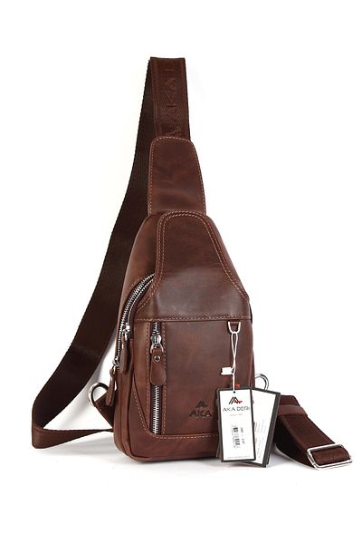 Aka Deri Shoulder Strap Crossbody Bag Crazy Brown 340 110