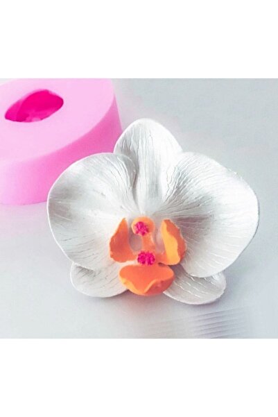 morlalem m 3 Boyutlu 9cm Orkide Çiçek Silikon Kalıp K-378, Kokulu Taş Sabun A...