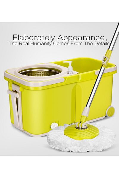 GENERAL Split Bucket Mop with 2 Mop Heads