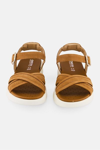 Geox Women Xand Adjustable Buckle Closure Sandal, Tan