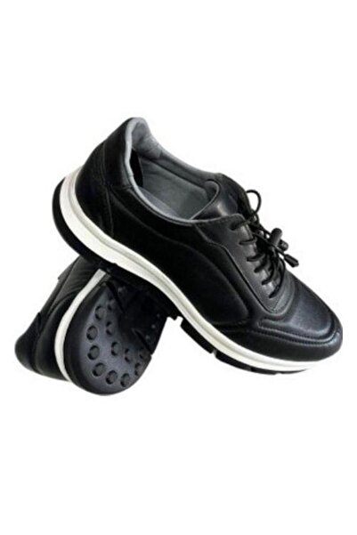 Pierre Cardin Daily Genuine Leather Full Orthopedic Light Black Casual Shoes