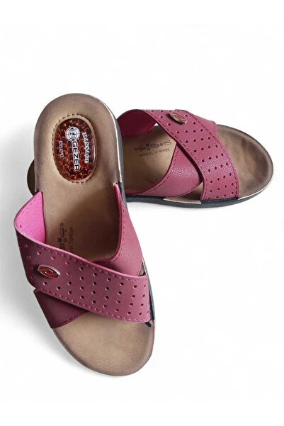 GEZER Γυναικείες Παντόφλες Gel Heel Massage Sole Cross Slippers