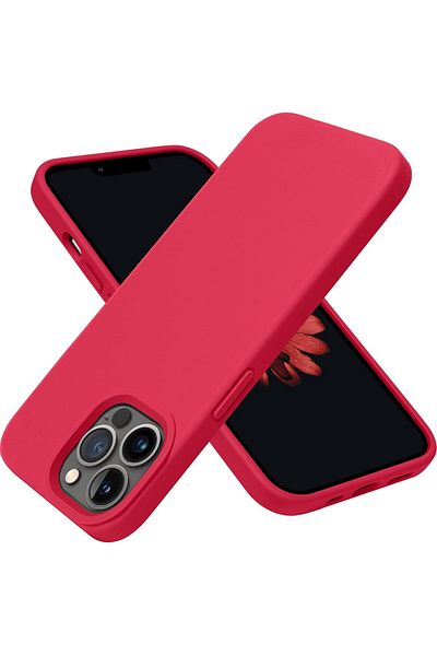 Generic Silicone Case Cover Compatible with iPhone 13 pro max , Ultra Slim Fit with Full Body Protection