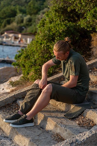 Combat Tactical Παντελόνι αλεξίπτωτου εξωτερικού χώρου Tactical Jogger Cargo Bag Pocket Safari - 533