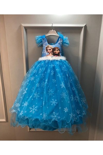 Mıstık Bebe Κορίτσι Elsa, Frozen βραδινό φόρεμα/φόρεμα